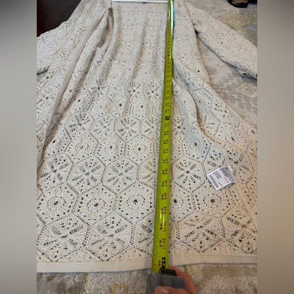 I.N.C. International Concepts Crochet Boho Long Cardigan - Picture 9 of 9